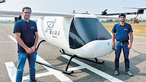 Prototype of hydrogen-electric VTOL (vertical take-off and landing) developed aircraft named REACH by BluJ Aero