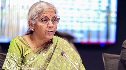 Union Finance Minister Nirmala Sitharaman chairs a Roundtable discussion on the sidelines of the World Bank and IMF annual meeting in Washington, DC, Oct. 24, 2024.