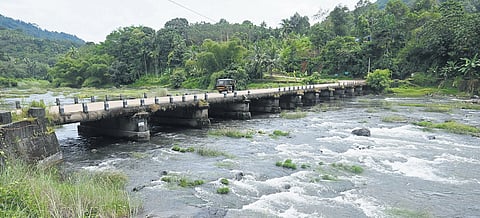The Angel Valley causeway that connects the Kottayam and Pathanamthitta districts