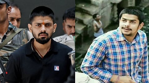 Anmol Bishnoi (R), the brother of jailed gangster Lawrence Bishnoi (L).