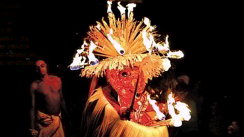 Theyyam, an ancient ritualistic performance art, is unique to north Kerala.