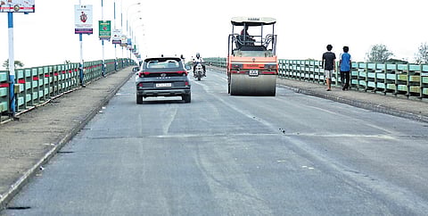 The re-laid Alexander Parambithara bridge
