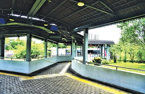The way towards the second pontoon to be set up at Vyttila boat terminal