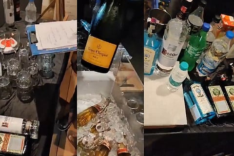 Cyberabad SOT police bust a VIP RaveParty at a posh Farmhouse in Janwada, in the outskirts of Hyderabad which belongs to Raj Pakala, the brother-in-law of BRS working president and former minister