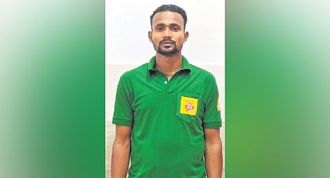 Ambulance helper Manas Mallik