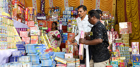 Traders said cracker sales have picked up since Saturday and have so far registered 15-20% rise over last year in the days ahead of Deepavali