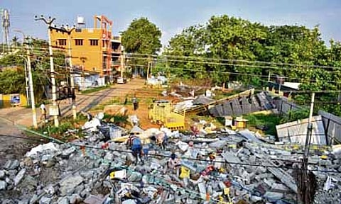One of the encroachments on the OSR plot in Coimbatore City Municipal Corporation included an AIADMK party office
