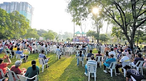 Music lovers found their own way to celebrate at Swar Deepawali.