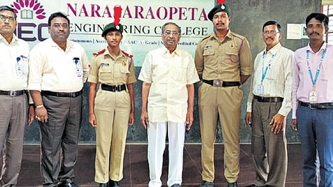 Two Vijayawada NEC pupils chosen for NCC camp in Rajasthan