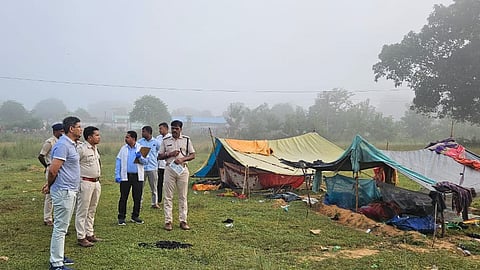 At the time of the incident, around 20 family members were present at the tent where the nomad groups were staying.