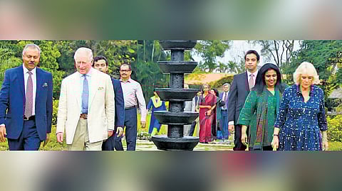 Charles and Camilla in one of their previous visits for wellness treatment