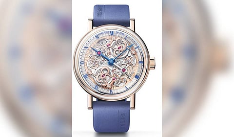 The sheer complexity of the 588N2 movement and its 740 components, housed in a rose gold case measuring 46 mm in diameter and 16.8 mm thick, vividly demonstrates the expertise required to create it.