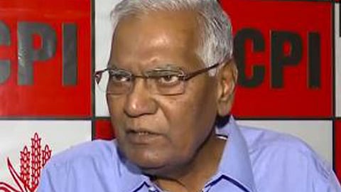 Communist Party of India’s (CPI’s) general secretary D Raja