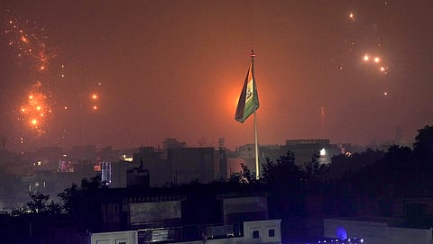 Fireworks during the Diwali festival celebrations, in New Delhi, Thursday night, Oct. 31, 2024.