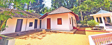 The lush greenery surrounding the serene hermitage and temple that accepts no donation mirrors their glorious past.