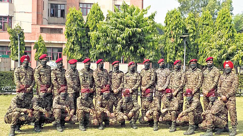 The Indian Army contingent before departing for Cijantung, Jakarta.