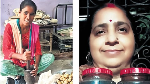 Aparna Mishra with her products