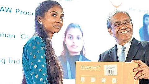 Kannagi won best pipe welder (women) award in the Gas Metal Arc Welding (GMAW) 6G contest