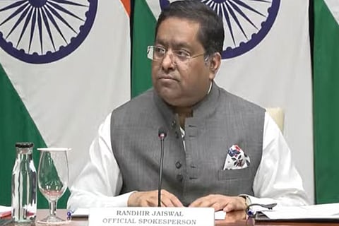 MEA spokesperson Randhir Jaiswal