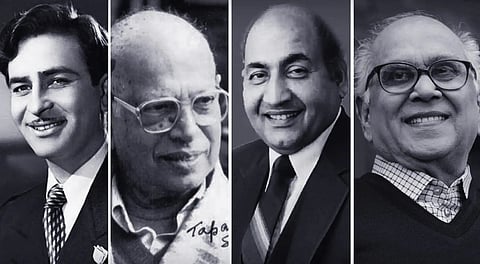 IFFI to celebrate centenaries of (L-R): Raj Kapoor, Tapan Sinha, Mohammed Rafi and Akkineni Nageswara Rao (ANR).
