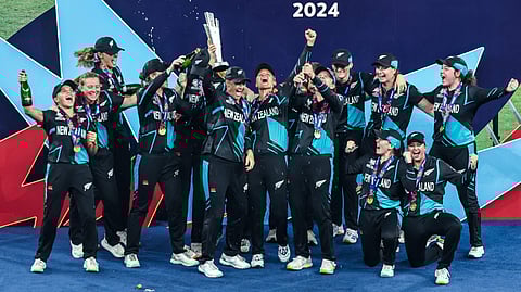 New Zealand women's cricket team after winning the Women's T20 World Cup