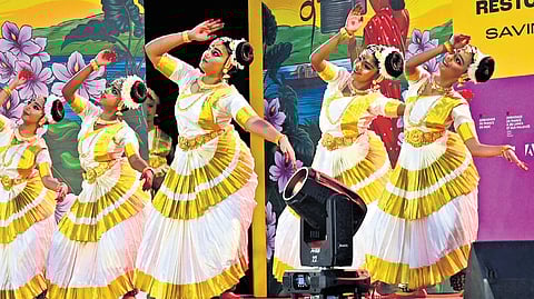 The cultural performance held as part of the opening ceremony of the Film Preservation & Restoration Workshop India 2024 organised by FIAF at Sai Trivandrum Golf Club in Thiruvananthapuram on Thursday