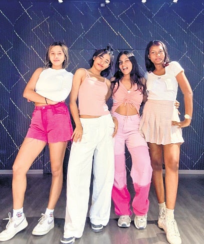 Palak Sanghvi with her students