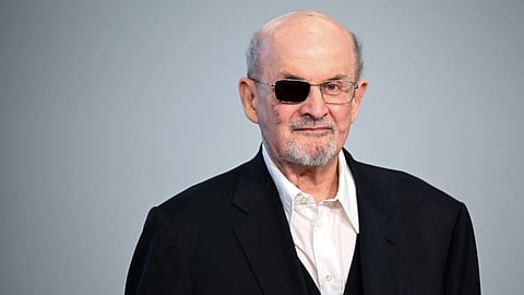 Indian-British writer Salman Rushdie