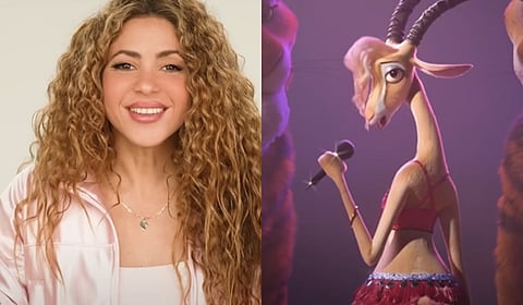 A snippet from the video message shared by Shakira who will be reprising her role as Gazelle in 'Zootopia 2'