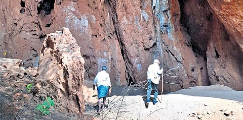 The tunnel that was discovered recently in Sandur forests of Ballari district