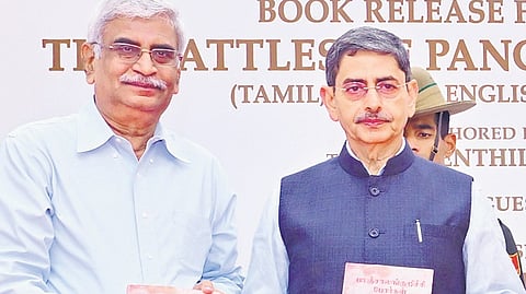 Governor RN Ravi releasing a book in Chennai on Tuesday