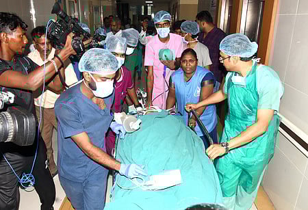 Dr Balaji was injured at Kalaignar Centenary Super Speciality Hospital in Guindy.