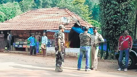 An ANF squad, based on a tip off, raided the house of Subbe Gowda at Kadegundi village in Koppa taluk