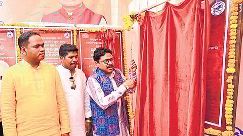 Health Minister Mukesh Mahaling inaugurated a project in Malkangiri on Friday.