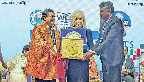 Odisha: Achyuta Samanta awarded at World Congress of Poets