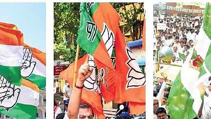 Despite exit polls predicting one seat each for Cong, BJP and JDS, Siddaramaiah and BYV say their parties will win all three