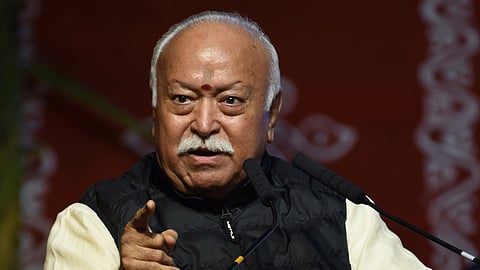 RSS chief Mohan Bhagwat, Sarkaryavah Hosabale, and other senior leaders reached Jodhpur’s Adarsh Defence & Sports Academy for the Sept 5–7 meet.
