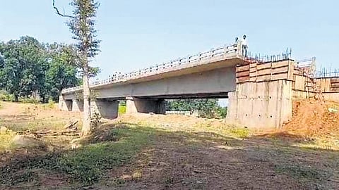 The bridge over Chauladhua nullah lying unused due to lack of connecting roads