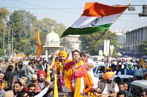The Yatra was led by AAP Punjab President and state cabinet minister Aman Arora, who was joined by prominent party leaders, including AAP Punjab working president Amansher Singh Sharry Kalsi.