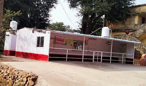 File photo of container hospital.