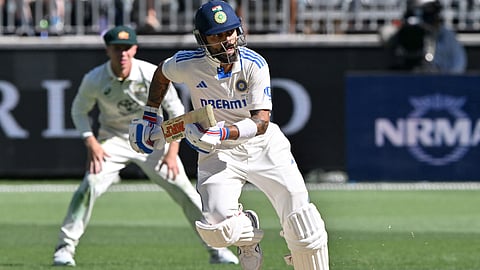 Indian cricketer Virat Kochi in action during the first cricket test against Australia in Perth, Australia