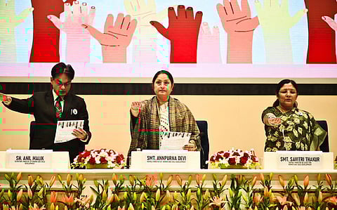 Minister Smt. Annpurna Devi launches the 'BalVivahMuktBharat' campaign today, aiming for a child marriage-free India.