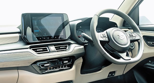 The interior of the new Dzire
