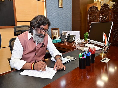 The minister in charge mentioned that Chief Minister Hemant Soren had written to the Centre multiple times—on June 24, 2020, March 2, 2022, and April 11, 2022—about the outstanding dues.
