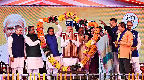 PM Modi targets Opposition, accuses them of spreading lies and conspiring for power