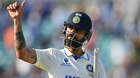 Virat Kohli during the first Test against Australia.