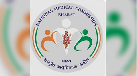 Logo of the National Medical Commission (NMC).