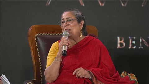 Arundhati Nag at the roundtable (Photo | Express)