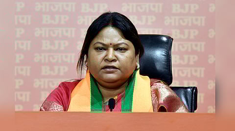 BJP leader and sister-in-law of Jharkhand Chief Minister Hemant Soren Sita Soren.