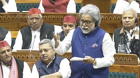 TMC MP Sudeep Bandopadhyay addresses Lok Sabha during the Zero Hour on Tuesday, Dec 3, 2024.